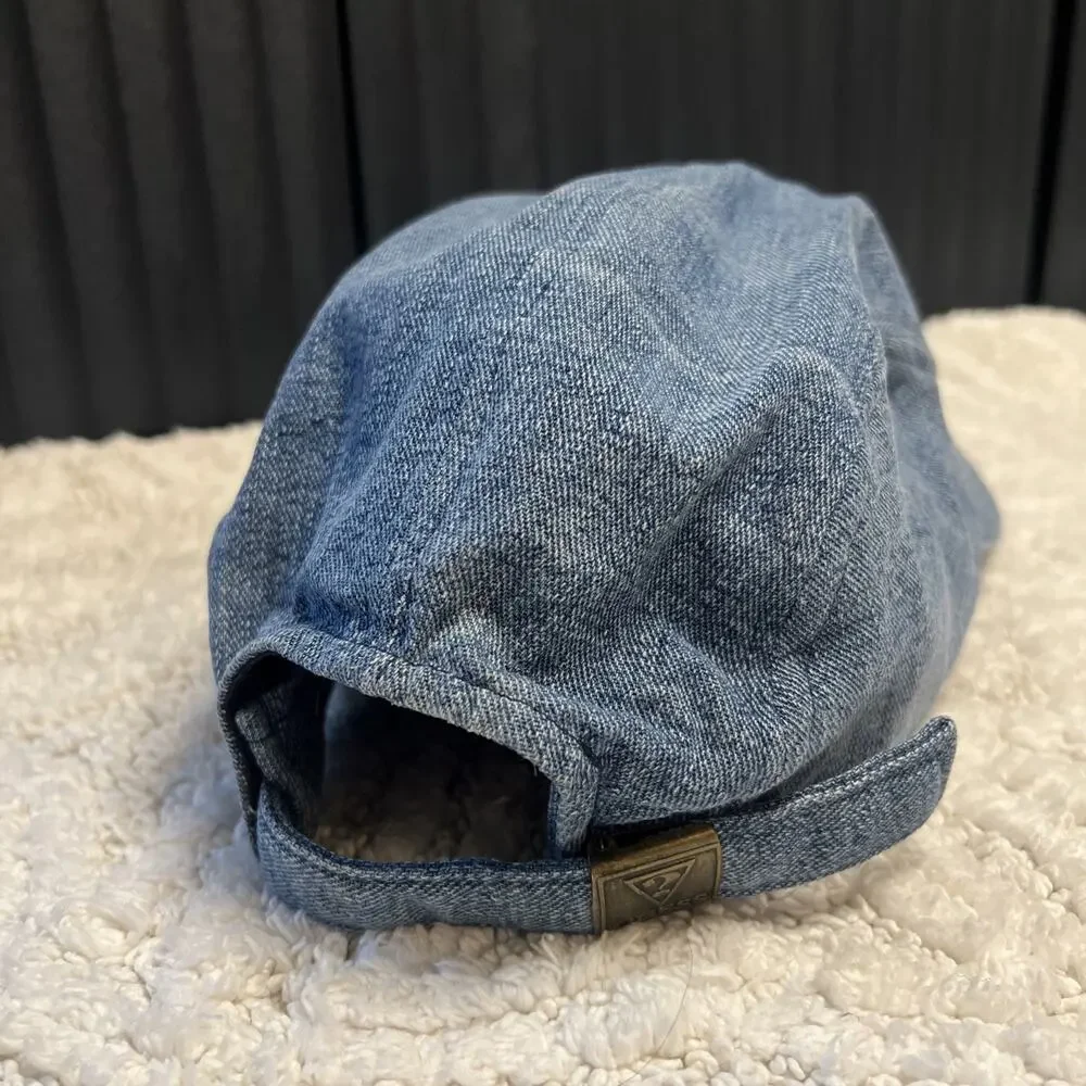 Vintage Broken In Embroidered Logo Guess Jeans 81 Denim Baseball Hat Cap Cotton